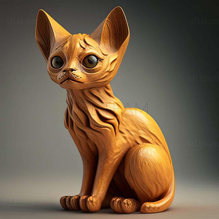3D model Minskin cat (STL)